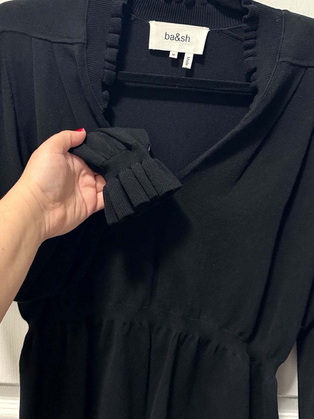 ba&sh Seoul Jumper in Noir Black - Picture 4 of 7
